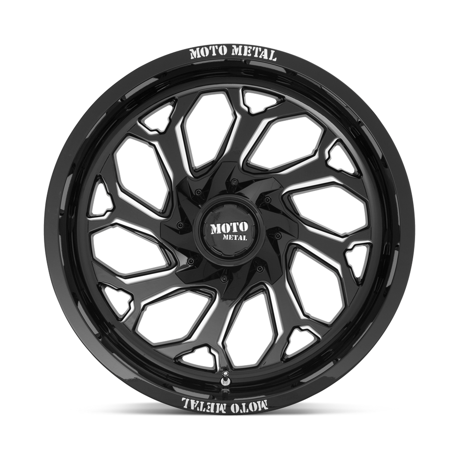Moto Metal MO999 20x10 Gloss Black Milled -18mm ET 125.1mm CB 8x170