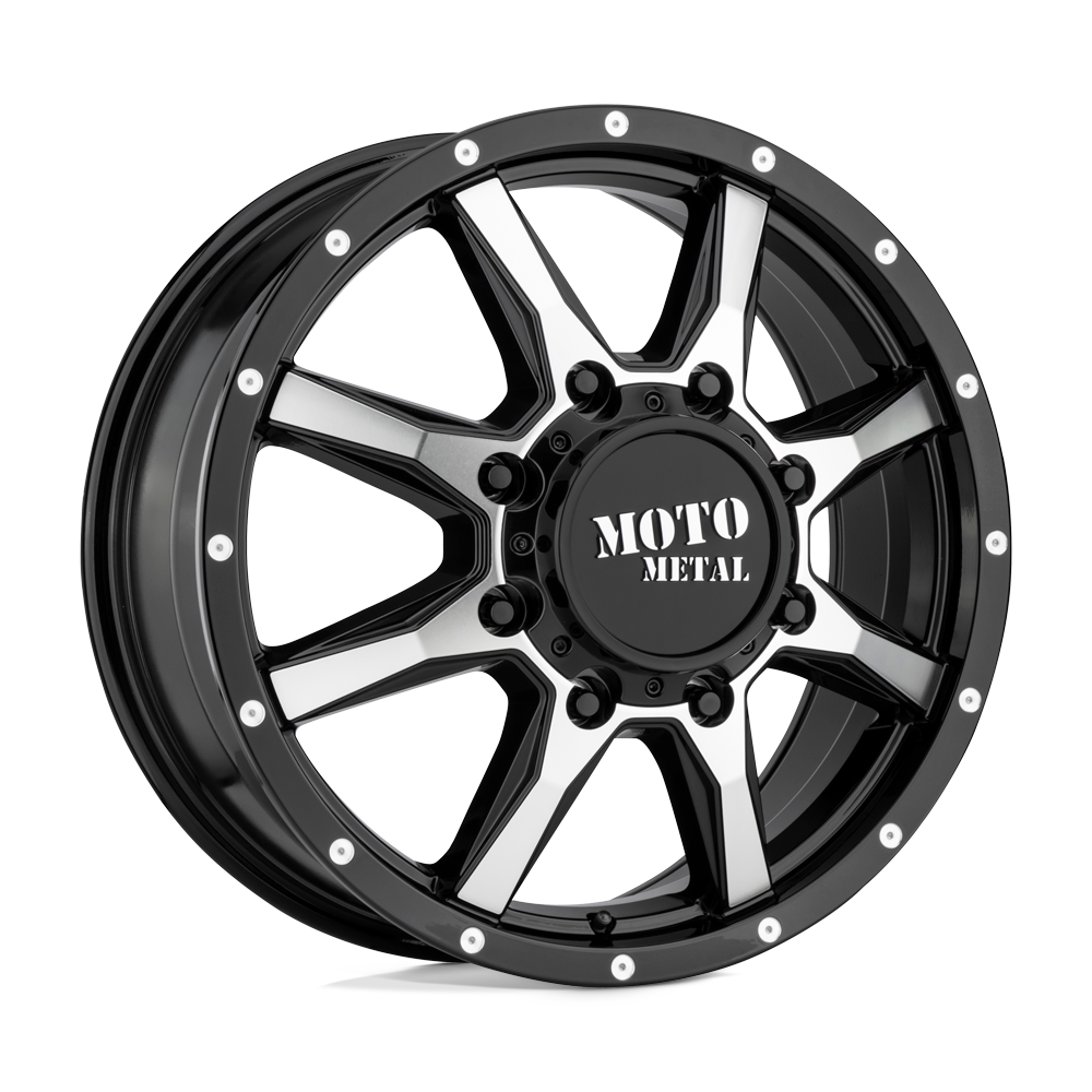 Moto Metal MO995 20x8.25 Gloss Black Machined 127mm ET 154.3mm CB 8x210