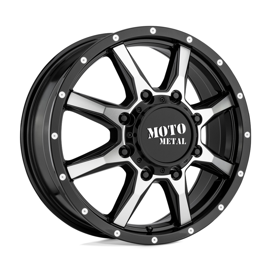 Moto Metal MO995 20x8.25 Gloss Black Machined 127mm ET 154.3mm CB 8x210