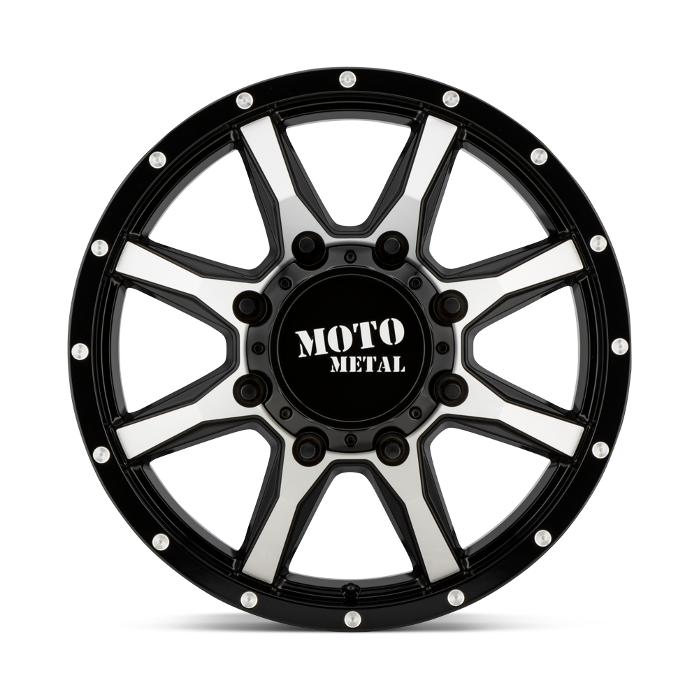 Moto Metal MO995 20x8.25 Gloss Black Machined 127mm ET 154.3mm CB 8x210