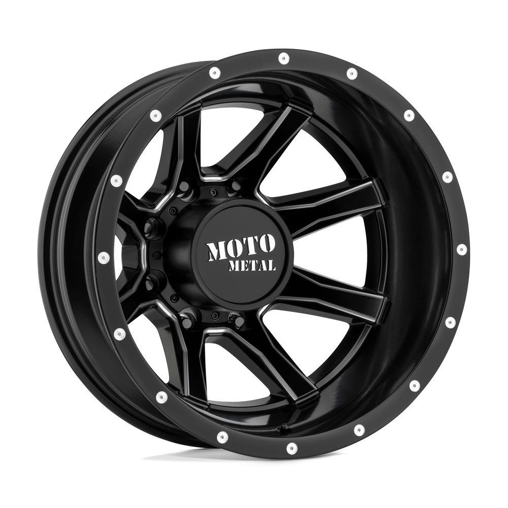 Moto Metal MO995 20x8.25 Satin Black Milled 127mm ET 154.3mm CB 8x210