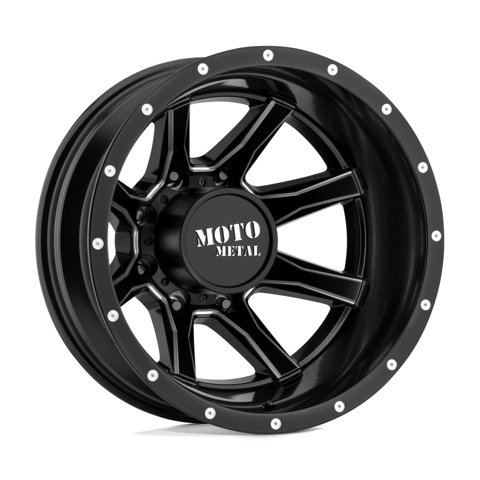 Moto Metal MO995 20x8.25 Satin Black Milled 127mm ET 154.3mm CB 8x210
