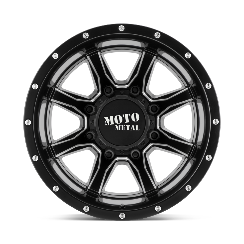 Moto Metal MO995 20x8.25 Satin Black Milled 127mm ET 154.3mm CB 8x210