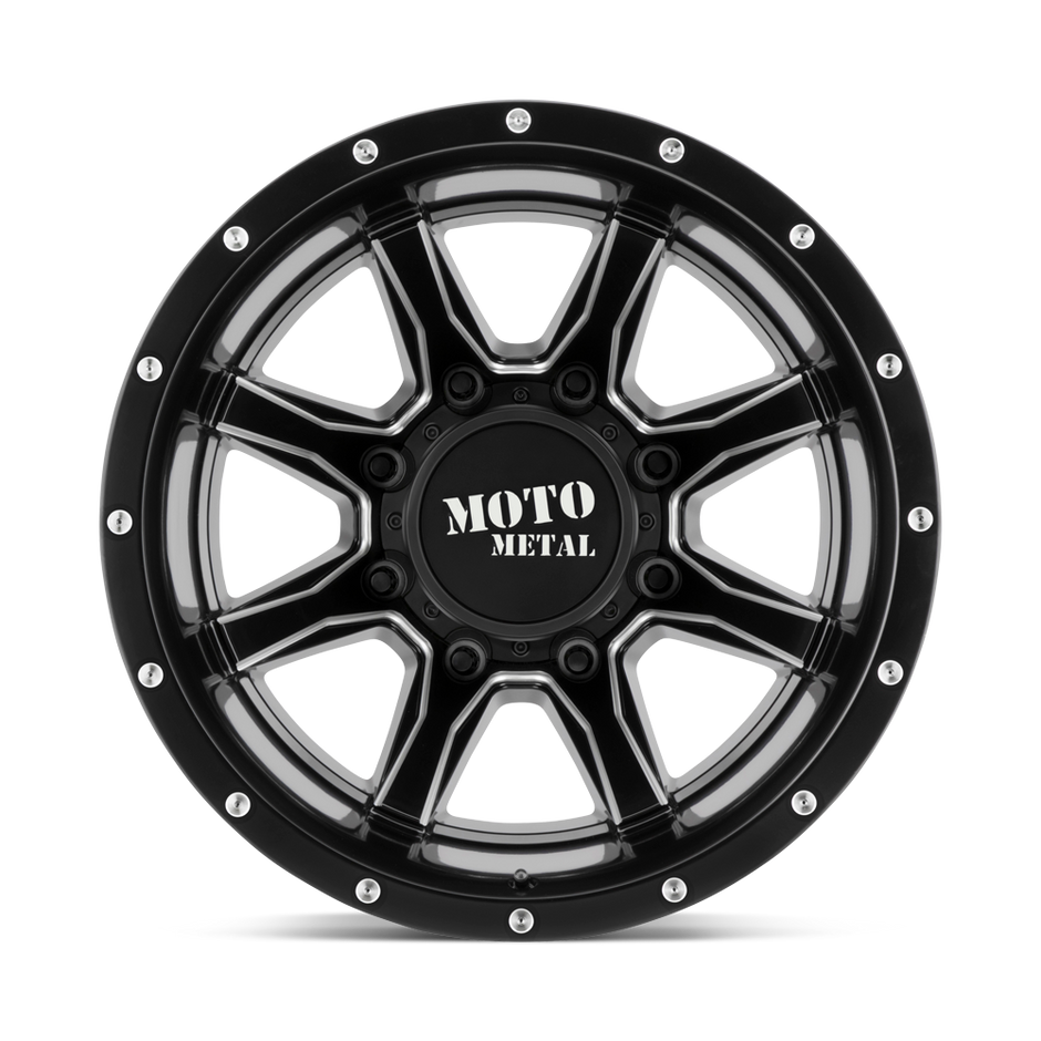 Moto Metal MO995 20x8.25 Satin Black Milled 127mm ET 154.3mm CB 8x210