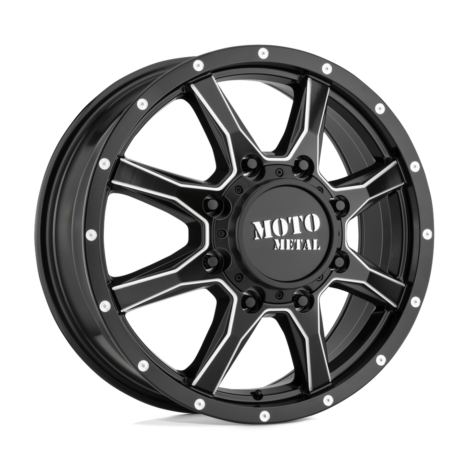 Moto Metal MO995 20x8.25 Satin Black Milled 127mm ET 154.3mm CB 8x210