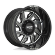 Moto Metal MO997 Hurricane 20x10 Gloss Black Milled - Left -18mm ET 87.1mm CB 6x135