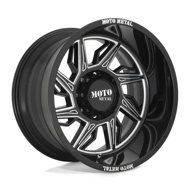 Moto Metal MO997 Hurricane 20x10 Gloss Black Milled - Left -18mm ET 87.1mm CB 6x135