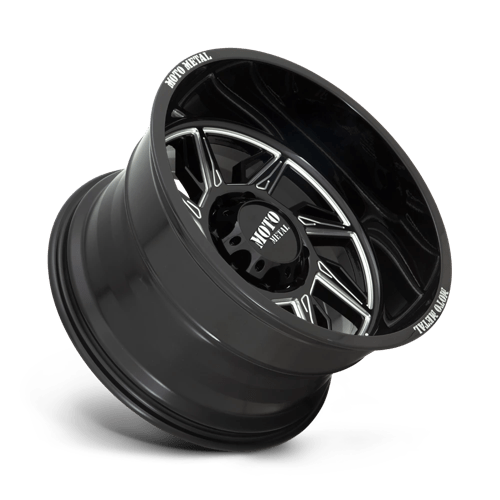 Moto Metal MO997 Hurricane 20x10 Gloss Black Milled - Left -18mm ET 87.1mm CB 6x135