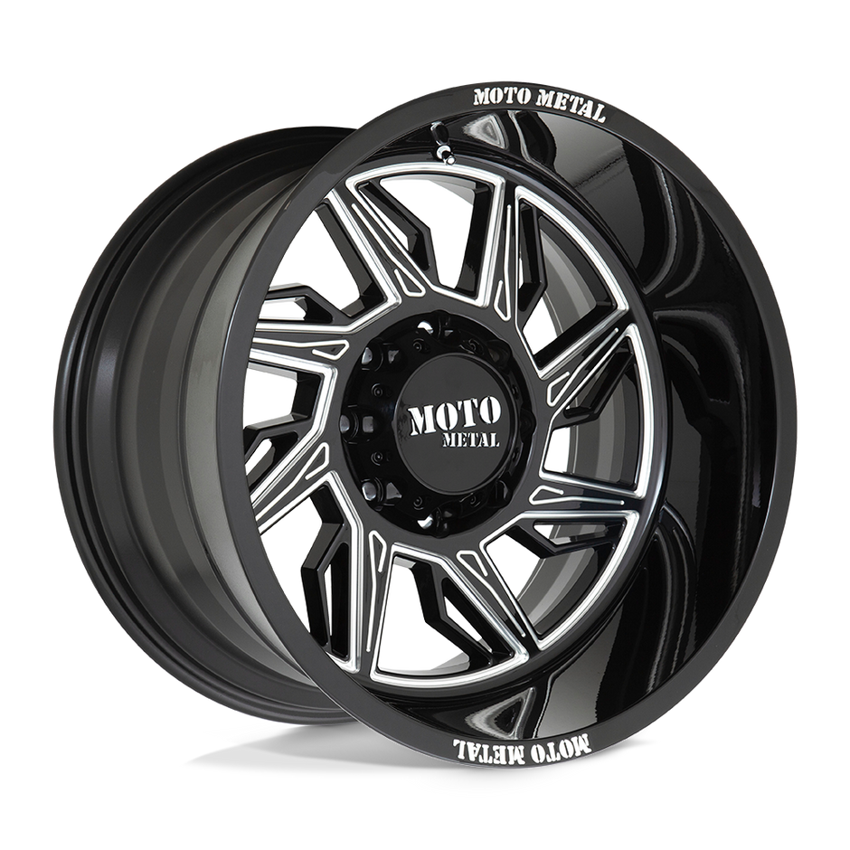 Moto Metal MO997 Hurricane 20x10 Gloss Black Milled - Right -18mm ET 125.1mm CB 8x170