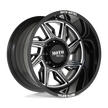 Moto Metal MO997 Hurricane 20x10 Gloss Black Milled - Right -18mm ET 125.1mm CB 8x170