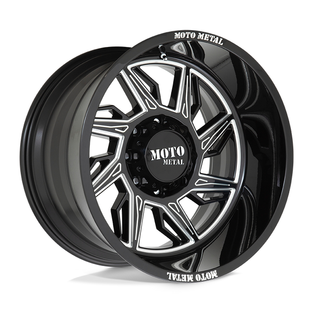 Moto Metal MO997 Hurricane 20x10 Gloss Black Milled - Right -18mm ET 125.1mm CB 8x170