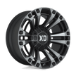 XD Wheels XD851 Monster 3 20x9 Satin Black w/Gray Tint wheel
