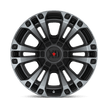 XD Wheels XD851 Monster 3 20x10 Satin Black w/Gray Tint -18mm ET 125.1mm CB 8x165.1 wheel