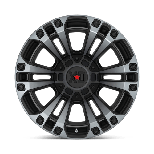 XD Wheels XD851 Monster 3 20x9 Satin Black w/Gray Tint wheel