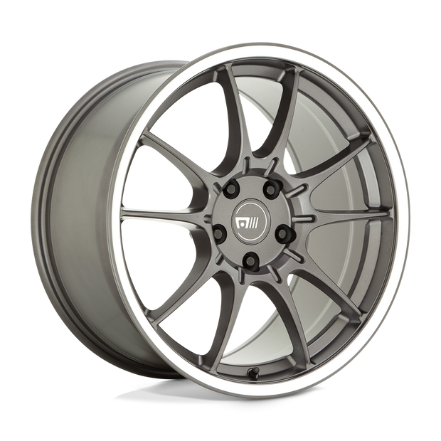 Motegi MR152 SS5 17x8 Gunmetal w/Machined Lip 45mm ET 63.36mm CB 4x108