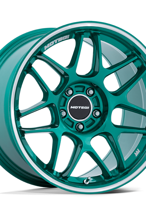 Motegi MR158 Tsubaki 18x10.5 Hokkaido Green w/Machined Lip 25mm ET 72.56mm CB 5x114.3
