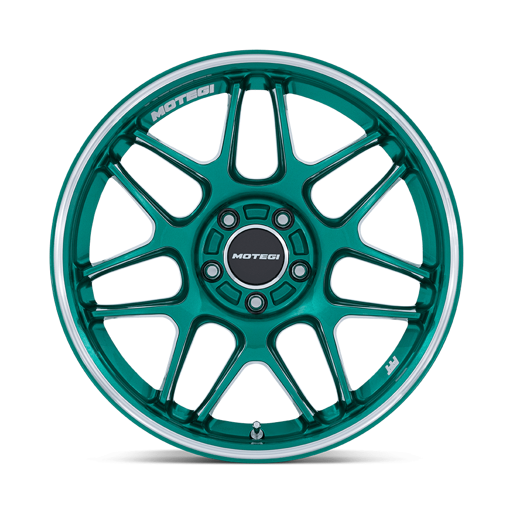 Motegi MR158 Tsubaki 18x9.5 Hokkaido Green w/Machined Lip 35mm ET 66.56mm CB 5x112