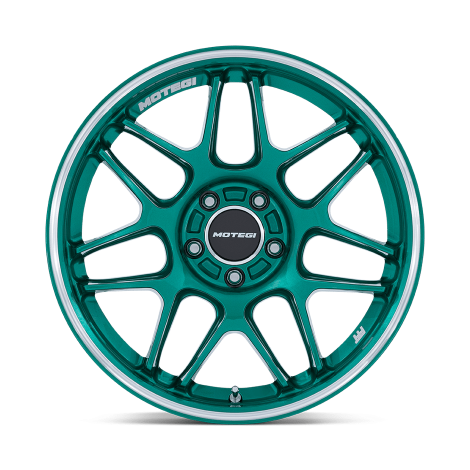 Motegi MR158 Tsubaki 18x9.5 Hokkaido Green w/Machined Lip 35mm ET 66.56mm CB 5x112