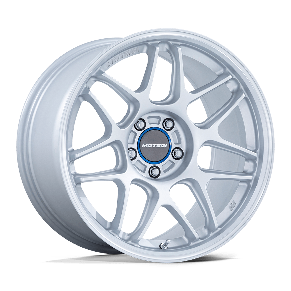 Motegi MR158 Tsubaki 19x9.5 Hyper Silver w/Machined Lip 35mm ET 66.56mm CB 5x112