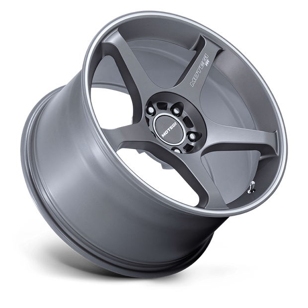 Motegi MR159 Battle V 18x9.5 Gunzilla w/Machined Lip Stripe 38mm ET 56.15mm CB 5x100