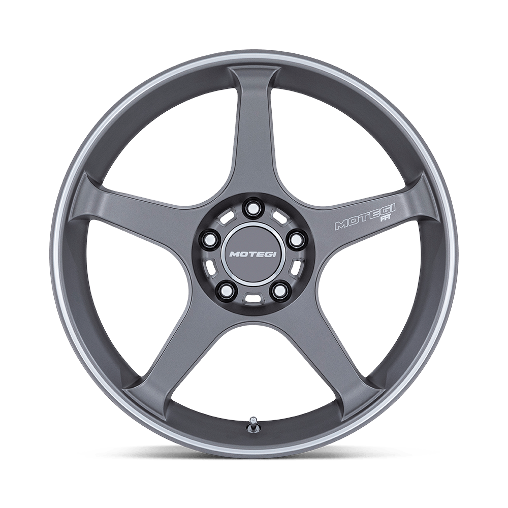 Motegi MR159 Battle V 17x8.5 Gunzilla w/Machined Lip Stripe 30mm ET 56.15mm CB 5x100