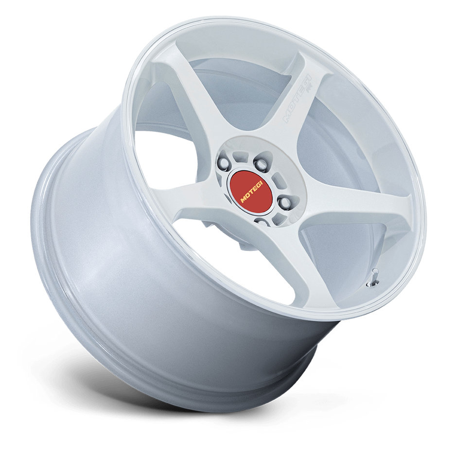 Motegi MR159 Battle V 18x8.5 Matsuri White Pearl w/Machined Lip Stripe 30mm ET 56.15mm CB 5x100