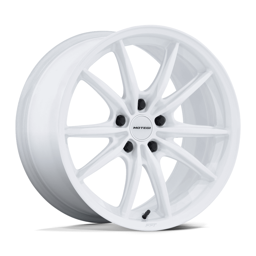 Motegi MR162 Zentoku 18x8.5 Gloss White 35mm ET 56.15mm CB 5x100