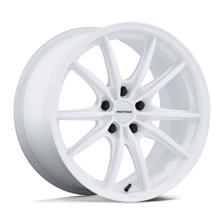 Motegi MR162 Zentoku 18x8.5 Gloss White 35mm ET 56.15mm CB 5x100