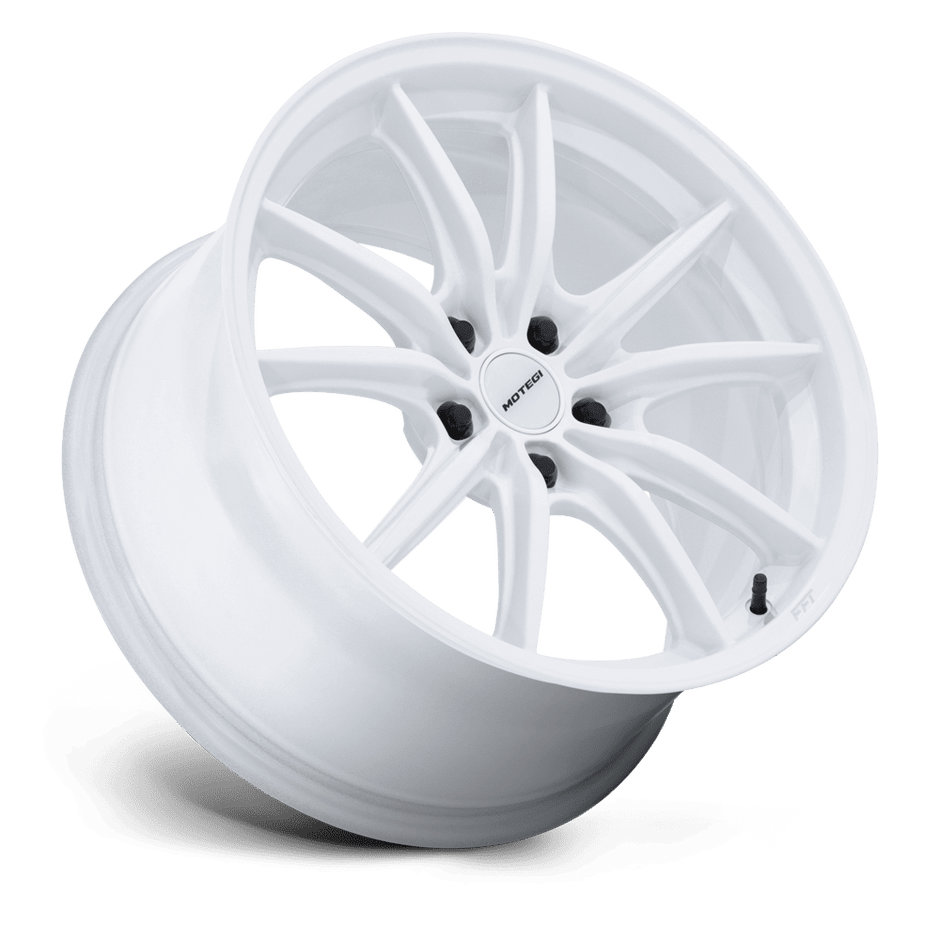 Motegi MR162 Zentoku 18x8.5 Gloss White 35mm ET 56.15mm CB 5x100