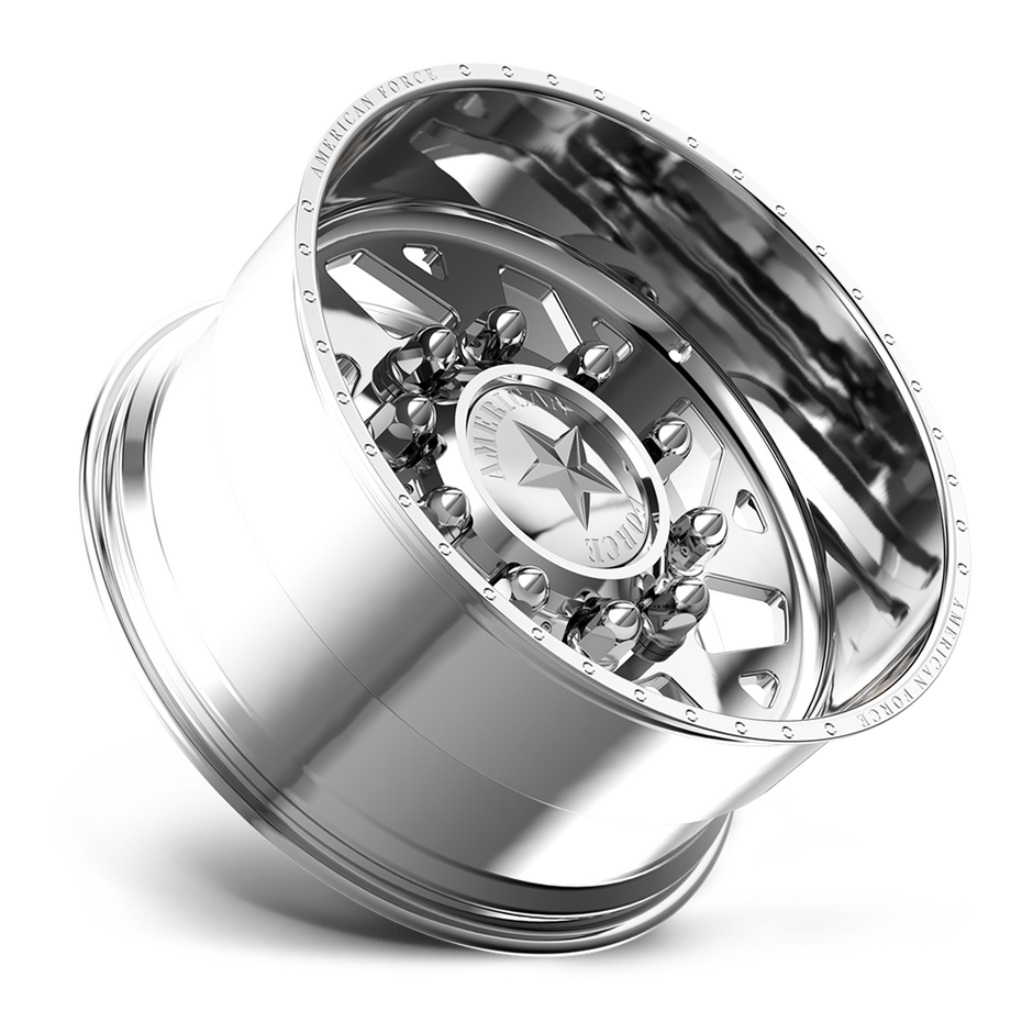 American Force Man OWar SD forged wheels in polished finish, side profile view