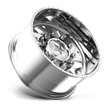 American Force Man OWar SD forged wheels in polished finish, side profile view