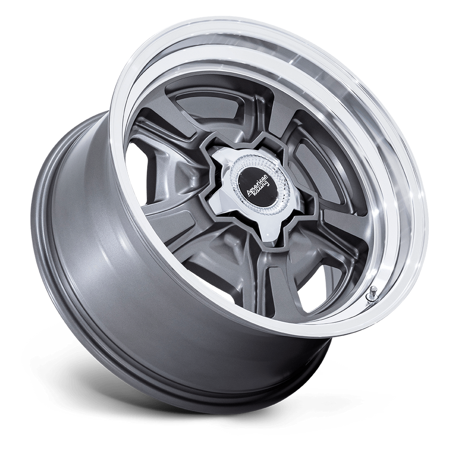 American Racing VN517 Marauder 18x8 Anthracite w/Diamond Cut Lip 0mm ET 72.56mm CB Custom Bolt Pattern