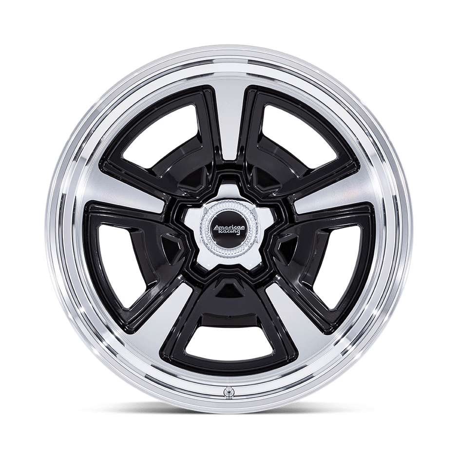 American Racing VN517 Marauder 18x9 Gloss Black Machined w/Diamond Cut Lip 0mm ET 72.56mm CB Custom Bolt Pattern