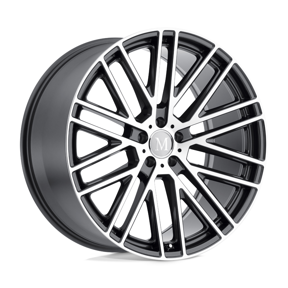 Mandrus Masche 20x10 Gloss Gunmetal w/Mirror Cut Face 40mm ET 66.56mm CB 5x112