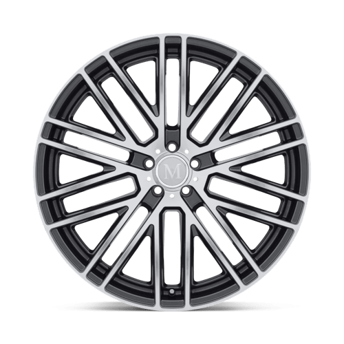 Mandrus Masche 20x10 Gloss Gunmetal w/Mirror Cut Face 40mm ET 66.56mm CB 5x112