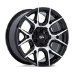 Moto Metal MO813 Mason 17x8.5 Gloss Black w/Machined Face 12mm ET 95.1mm CB 6x135/6x139.7
