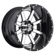 Fuel Wheels D260 Maverick 24x12 Chrome Plated w/Gloss Black Lip -44mm ET 125.1mm CB 8x165.1