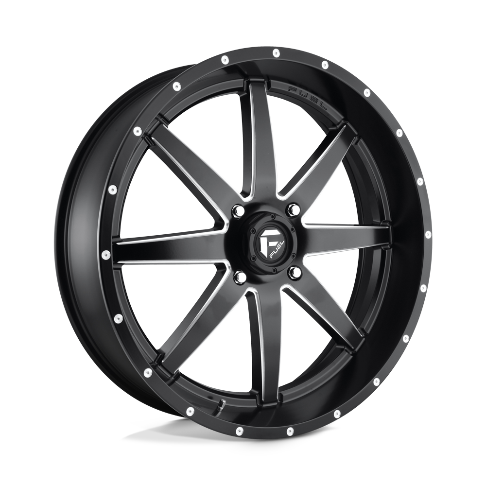 Fuel Wheels D538 Maverick UTV 15x7 Matte Black Milled 13mm ET 132mm CB 4x156
