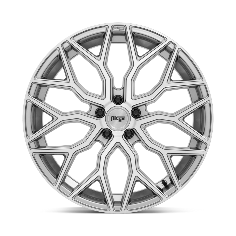 Niche M265 Mazzanti 20x10.5 Anthracite w/Brushed Tinted Clear 35mm ET 72.56mm CB 5x120