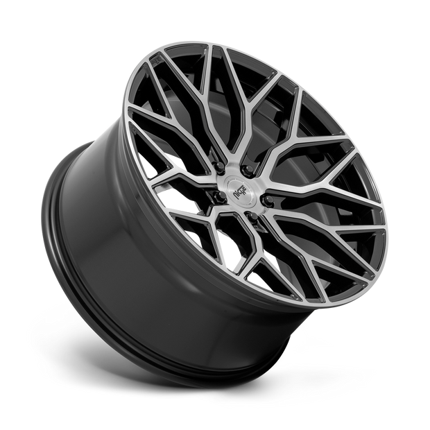 Niche M262 Mazzanti 22x10 Gloss Black w/Brushed Face 30mm ET 84.1mm CB 5x130