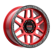 KMC Wheels KM544 Mesa 20x9 Candy Red w/Black Lip 25mm ET 110.1mm CB 5x150