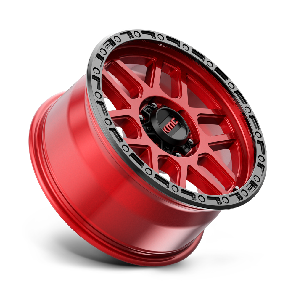 KMC Wheels KM544 Mesa 20x9 Candy Red w/Black Lip 25mm ET 110.1mm CB 5x150
