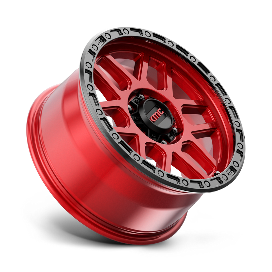 KMC Wheels KM544 Mesa 20x9 Candy Red w/Black Lip 25mm ET 110.1mm CB 5x150