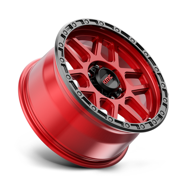 KMC Wheels KM544 Mesa 18x9 Candy Red w/Black Lip 18mm ET 66.06mm CB 6x114.3