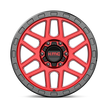 KMC Wheels KM544 Mesa 20x9 Candy Red w/Black Lip 25mm ET 110.1mm CB 5x150
