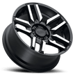 Black Rhino Hard Alloys Mesa 20x9 Matte Black w/Machined Face -18mm ET 71.5mm CB 5x127