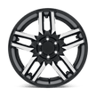 Black Rhino Hard Alloys Mesa 20x9 Matte Black w/Machined Face -18mm ET 71.5mm CB 5x127