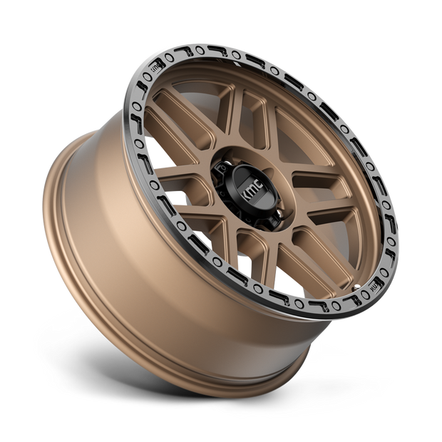 KMC Wheels KM544 Mesa 18x9 Matte Bronze w/Black Lip 18mm ET 66.06mm CB 6x114.3