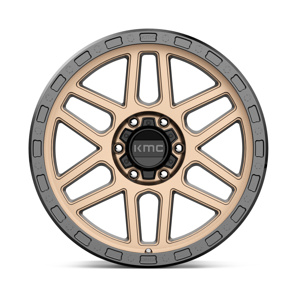 KMC Wheels KM544 Mesa 20x9 Matte Bronze w/Black Lip 0mm ET 71.5mm CB 5x127