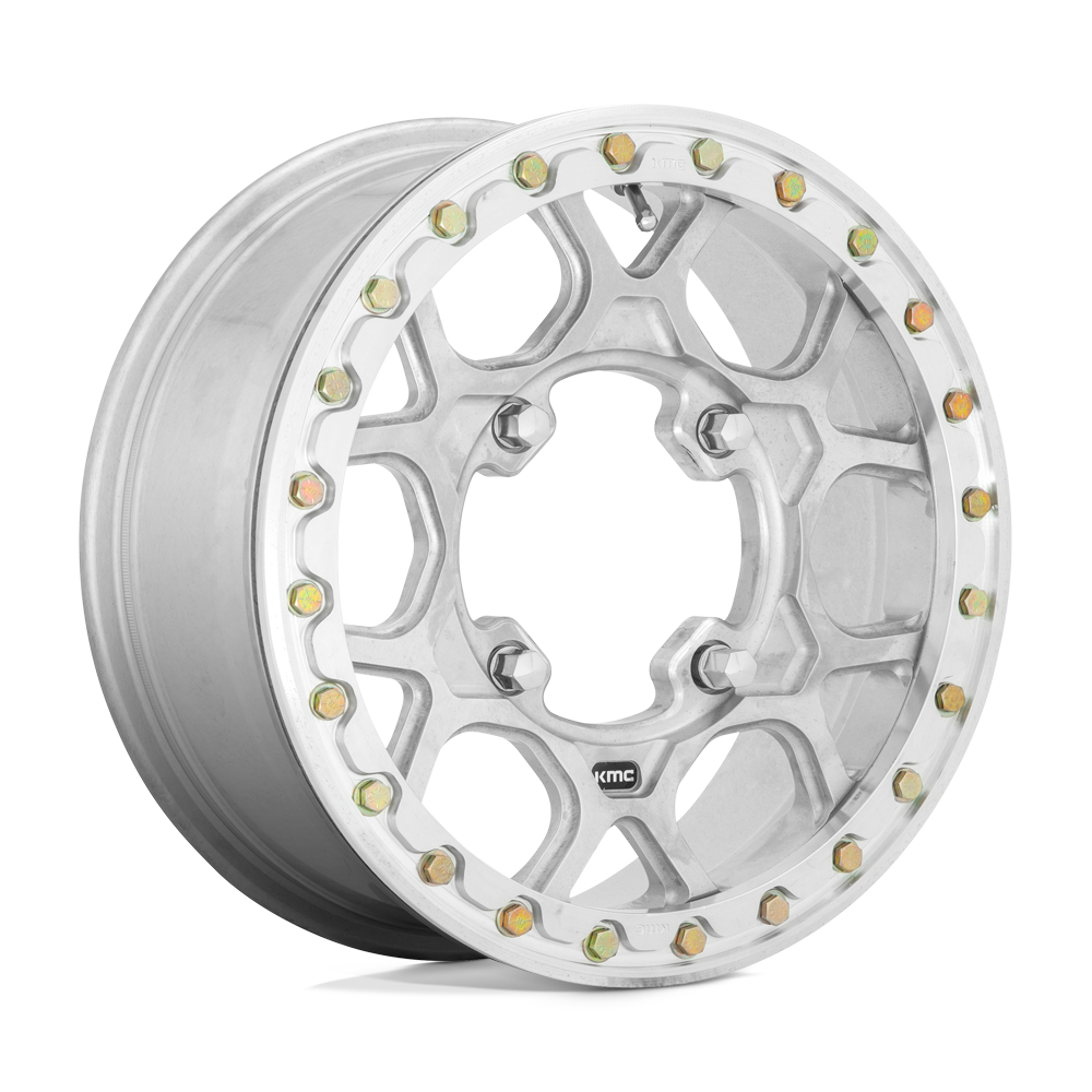 KMC Wheels KS433 Mesa Beadlock Forged 15x6 Raw Finish 38mm ET 112mm CB 4x137